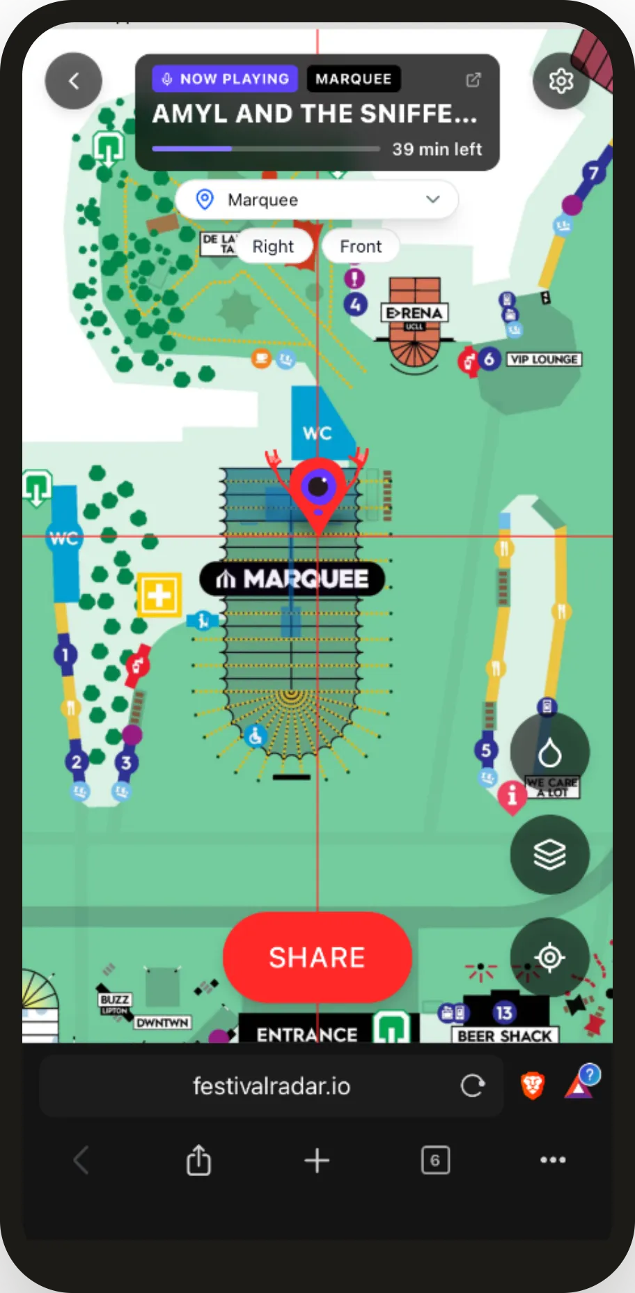 Festival Radar visitor app